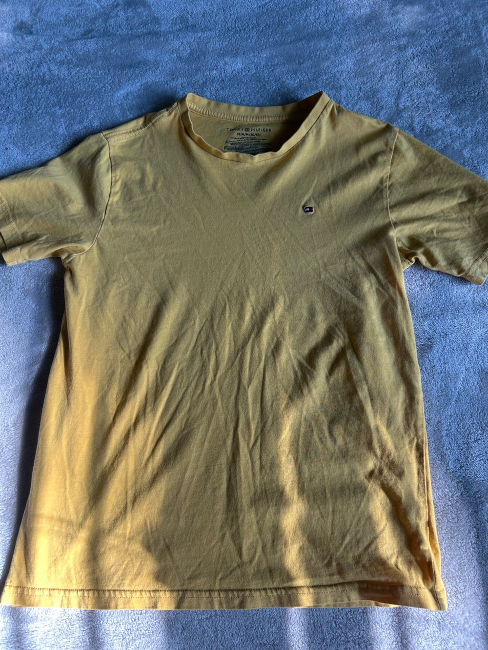 Tommy Hilfiger boy’s Mustard Short-Sleeve Crewneck Tee